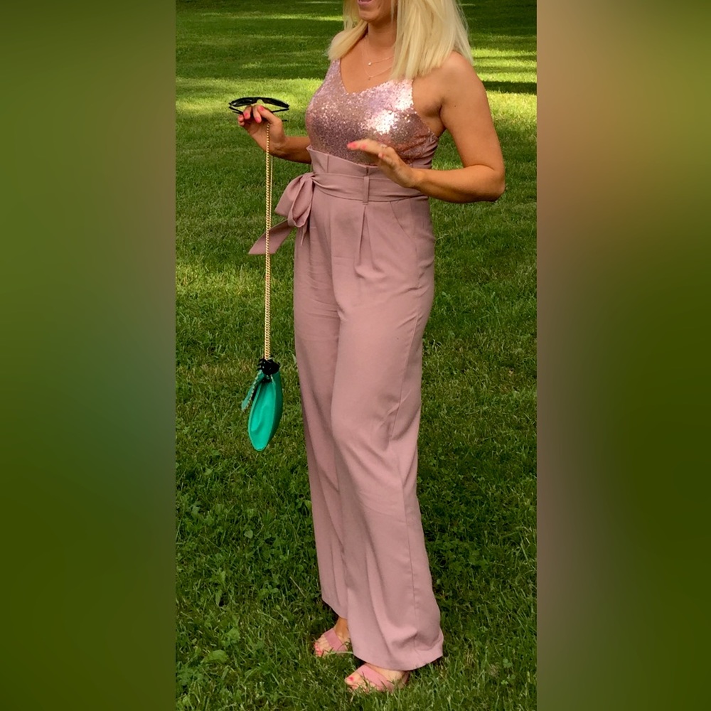 Sequin Jumpsuit! Super fun for a wedding!